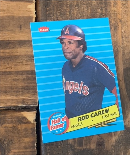 1986 Fleer #4 Rod Carew Future Hall of Famer — front
