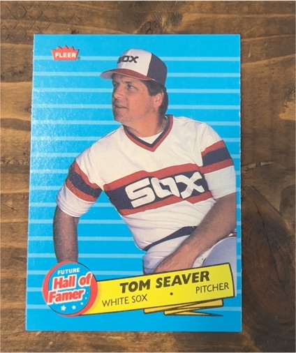 1986 Fleer #3 Tom Seaver Future Hall of Famers — front