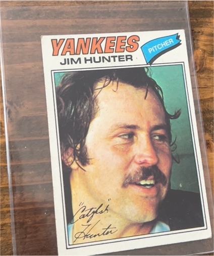 1977 Topps Burger King #4 Jim Hunter — front