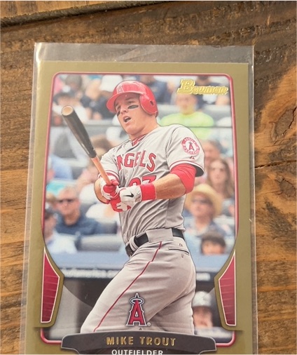 2013 Bowman Gold #121 Mike Trout — front