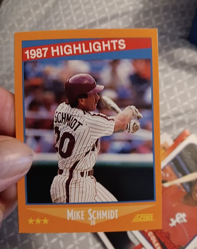 1988 Score #657 Mike Schmidt — front