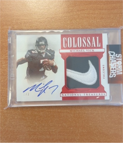 2019 Panini National Treasures Colossal #Michael Vick — front