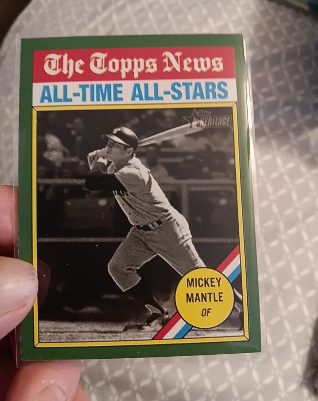 2025 Topps Heritage #349 Mickey Mantle — front