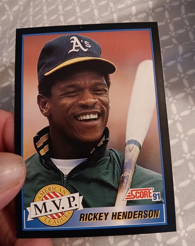 1991 Score #875 Rickey Henderson — front