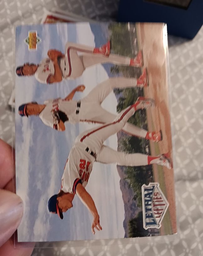 1993 Upper Deck #53 Lethal Lefties Mark Langston/Jim Abbott/Chuck Finley — front