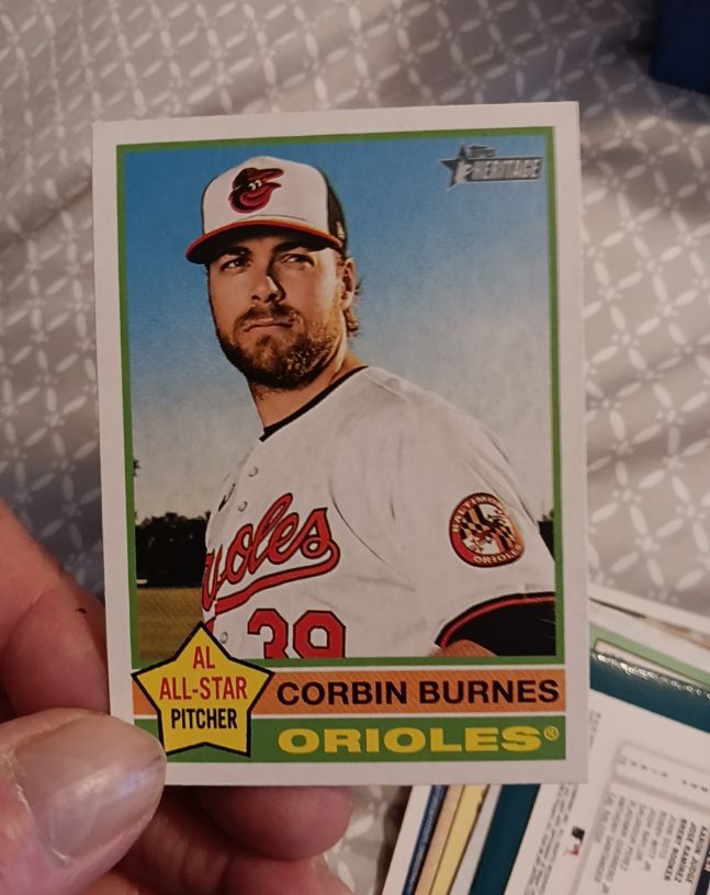 2025 Topps Heritage #140 Corbin Burnes Baltimore Orioles — front
