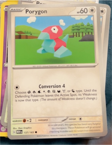 2023 Pokémon Scarlet & Violet 151 #137 Porygon — front