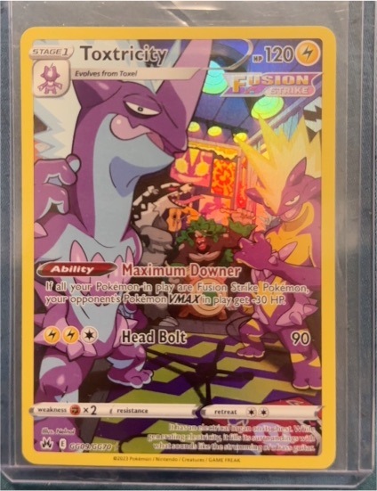 2023 Pokemon Crown Zenith GG09/GG70 Toxtricity — front