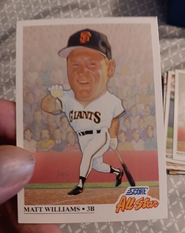 1991 Score #667 Matt Williams — front