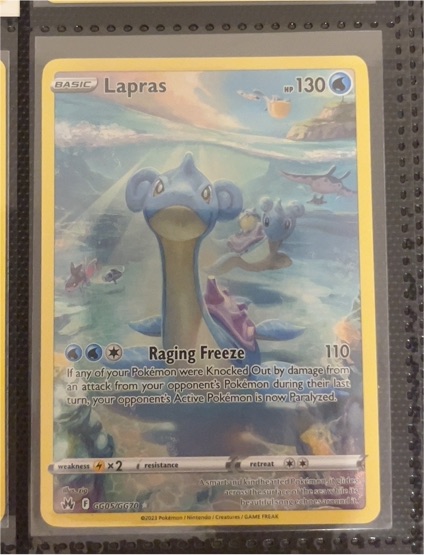2021 Pokémon Crown Zenith #GG05 Lapras — front