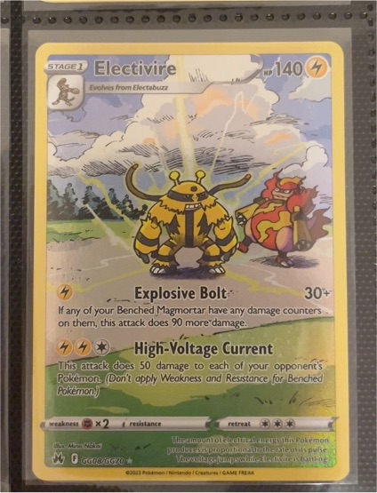 2023 Pokémon Crown Zenith #GG08 Electivire — front