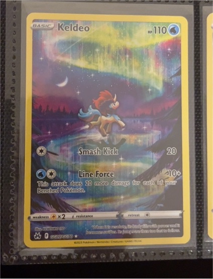 2023 Pokémon Crown Zenith #GG07 Keldeo — front