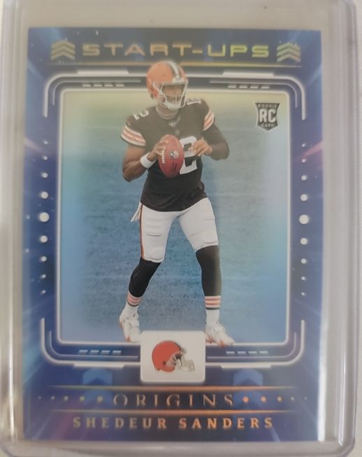 2025 Panini Origins #15 Shedeur Sanders Start-Ups Rookie Card — front