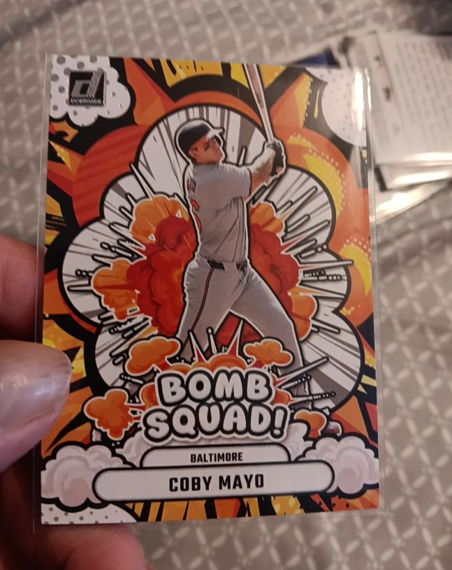 2025 Donruss Bomb Squad #19 Coby Mayo — front
