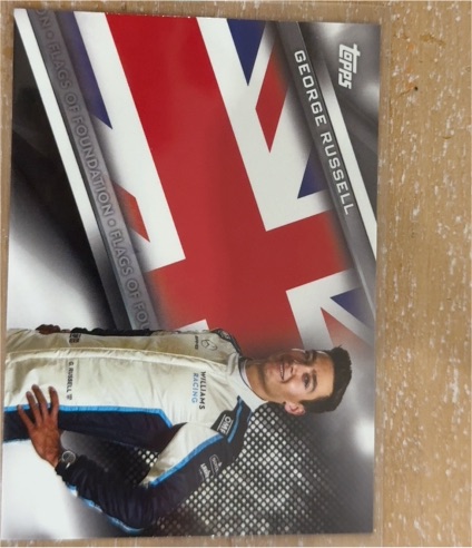 2021 Topps Formula 1 Flags of Foundation #FF-GR George Russell — front