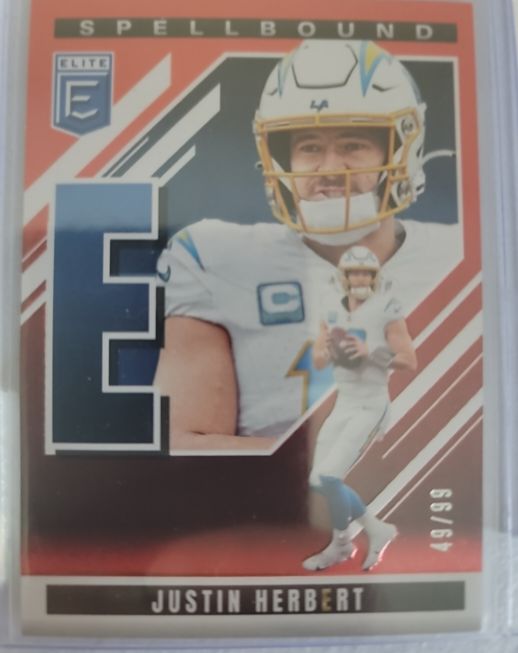 2025 Panini Donruss Elite Spellbound #36 Justin Herbert — front