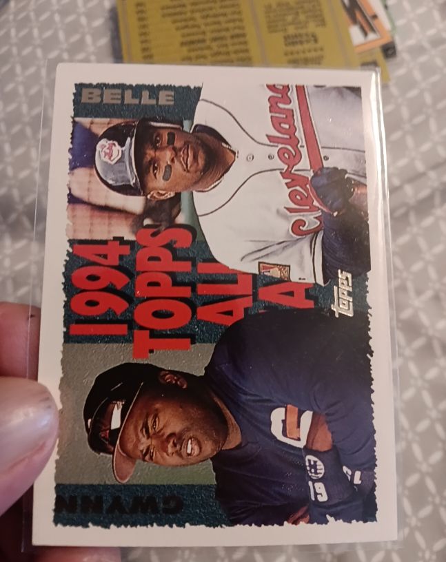 1995 Topps #389 Tony Gwynn / Albert Belle All-Star — front