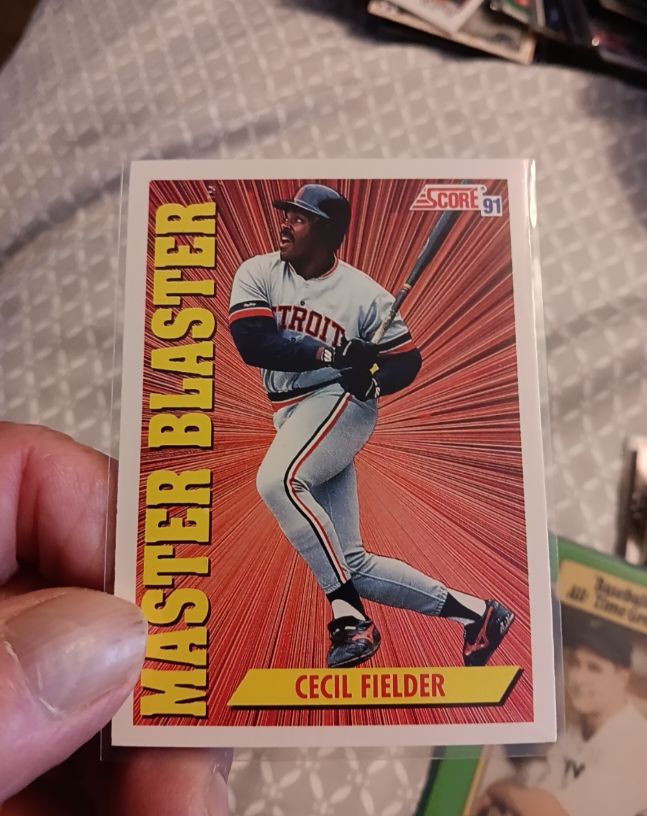 1991 Score #693 Cecil Fielder Master Blaster — front