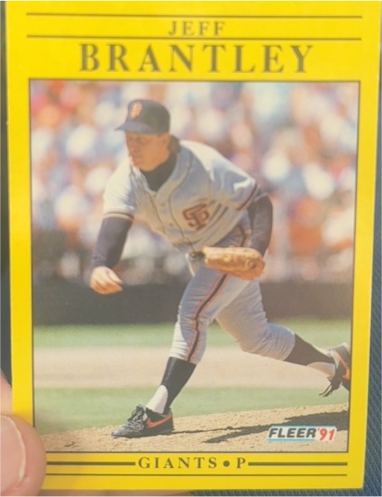1991 Fleer #255 Jeff Brantley — front
