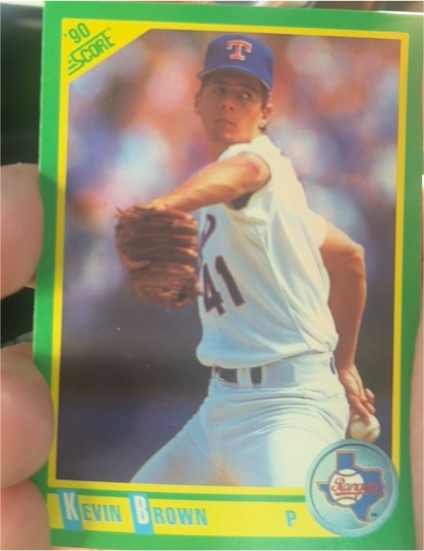 1990 Score #210 Kevin Brown — front
