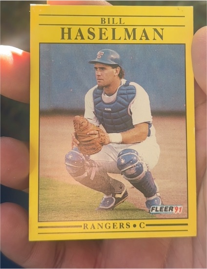 1991 Fleer #287 Bill Haselman — front