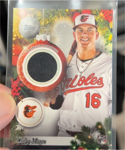 2025 Topps Holiday #PR-CM Coby Mayo — front