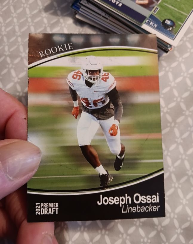 2021 Sage Premier Draft #30 Joseph Ossai — front