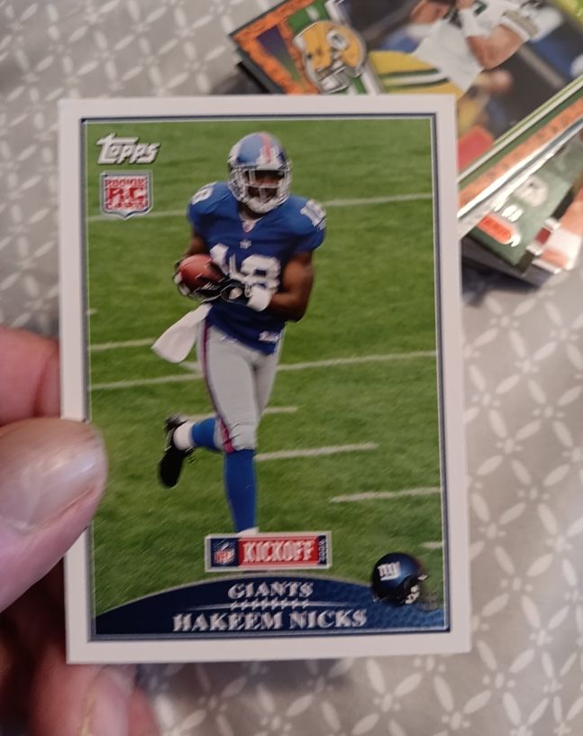 2009 Topps Kickoff Hakeem Nicks — front