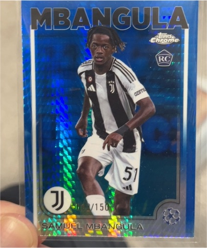2024-25 Topps Chrome UEFA Club Competitions #12 Samuel Mbangula — front