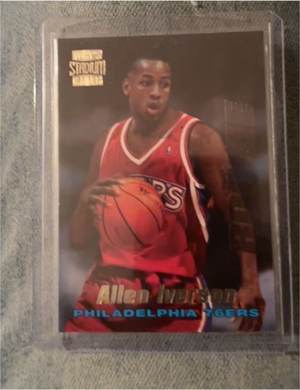 1996-97 Topps Stadium Club Rookies #R1 Allen Iverson — front