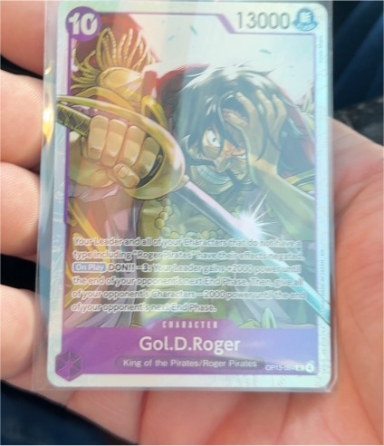 One Piece Card Game OP13-064 Gol.D.Roger SR Carrying On His Will — front