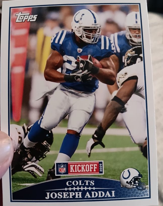 2009 Topps Kickoff #51 Joseph Addai — front