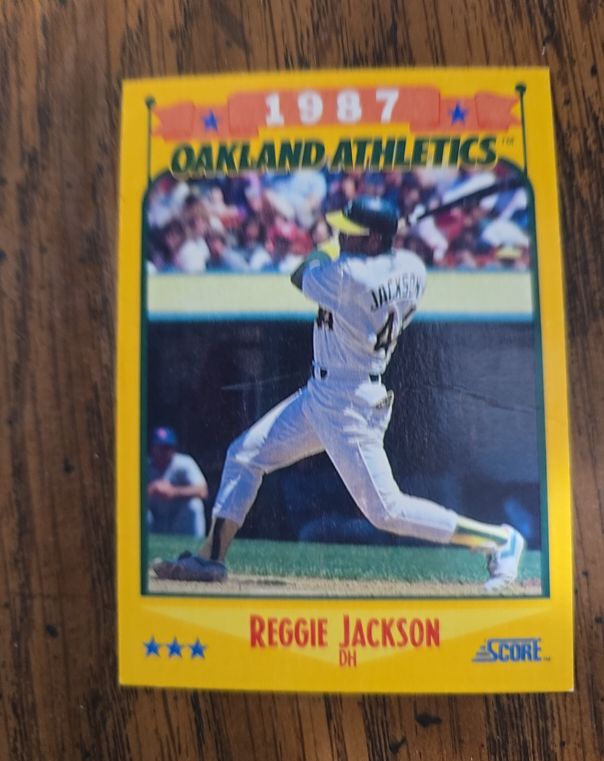 1988 Score #504 Reggie Jackson — front