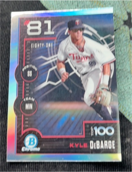 2025 Bowman Chrome Scouts Top 100 #BTP-81 Kyle DeBarge — front