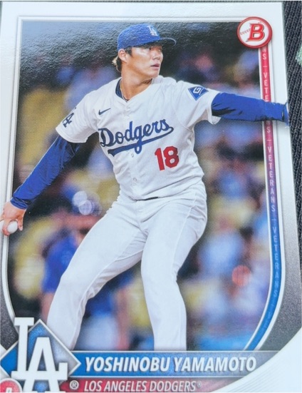 2025 Bowman #18 Yoshinobu Yamamoto — front