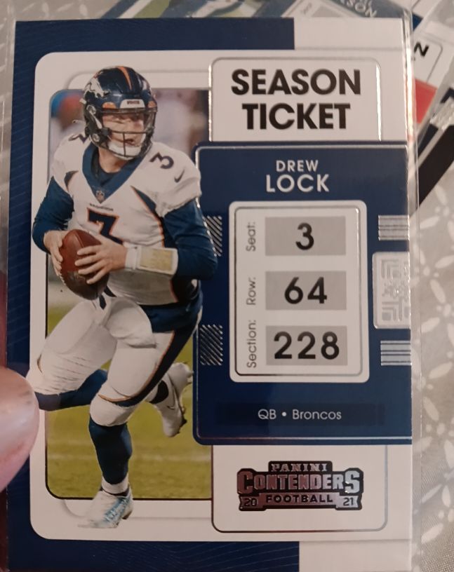 2021 Panini Contenders #28 Drew Lock — front