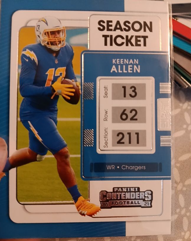 2021 Panini Contenders Football #52 Keenan Allen — front