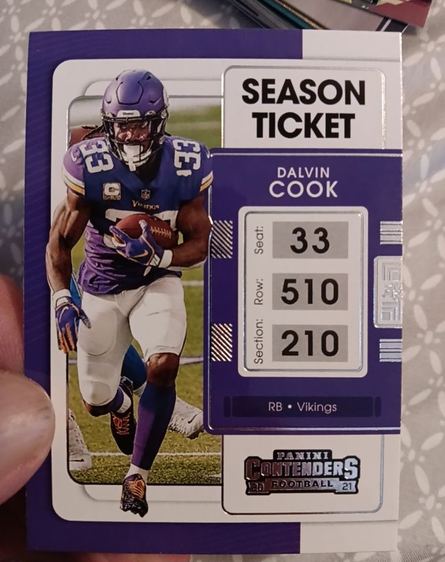 2021 Panini Contenders Football #65 Dalvin Cook — front