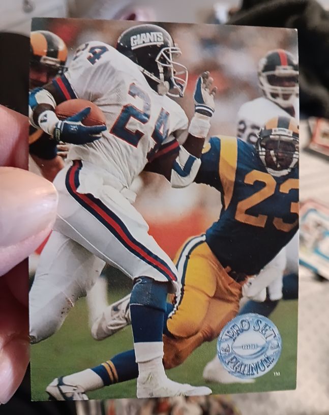 1991 Pro Set Platinum #80 Ottis Anderson — front