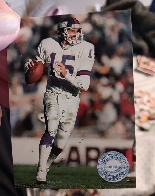 1991 Pro Set Platinum #79 Jeff Hostetler New York Giants — front