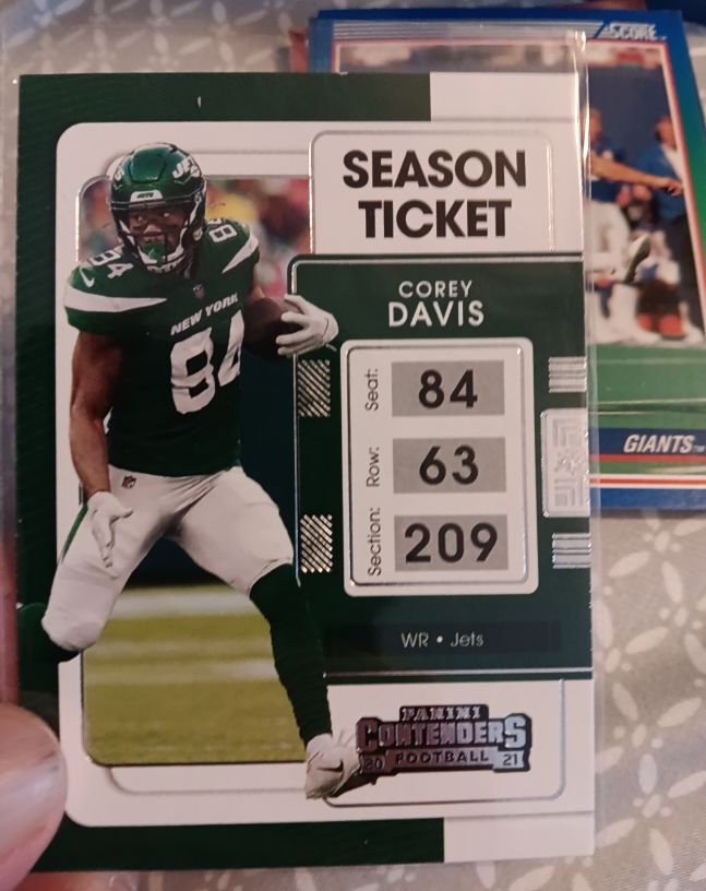 2021 Panini Contenders Season Ticket #84 Corey Davis — front