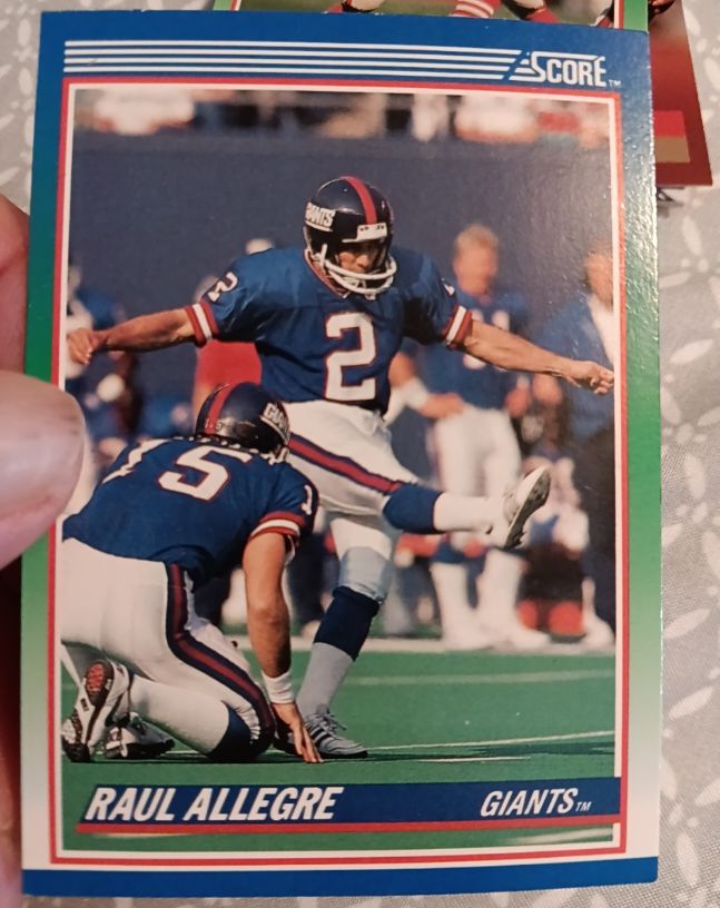 1990 Score #54 Raul Allegre — front