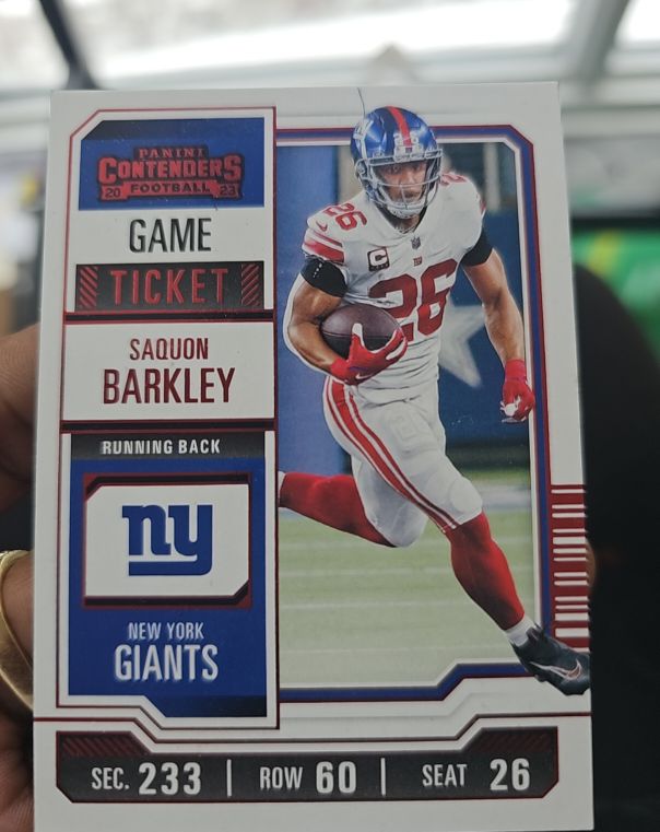 2023 Panini Contenders #77 Saquon Barkley — front