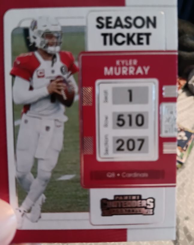 2021 Panini Contenders #1 Kyler Murray — front