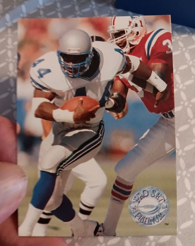 1991 Pro Set Platinum #115 Derrick Fenner — front