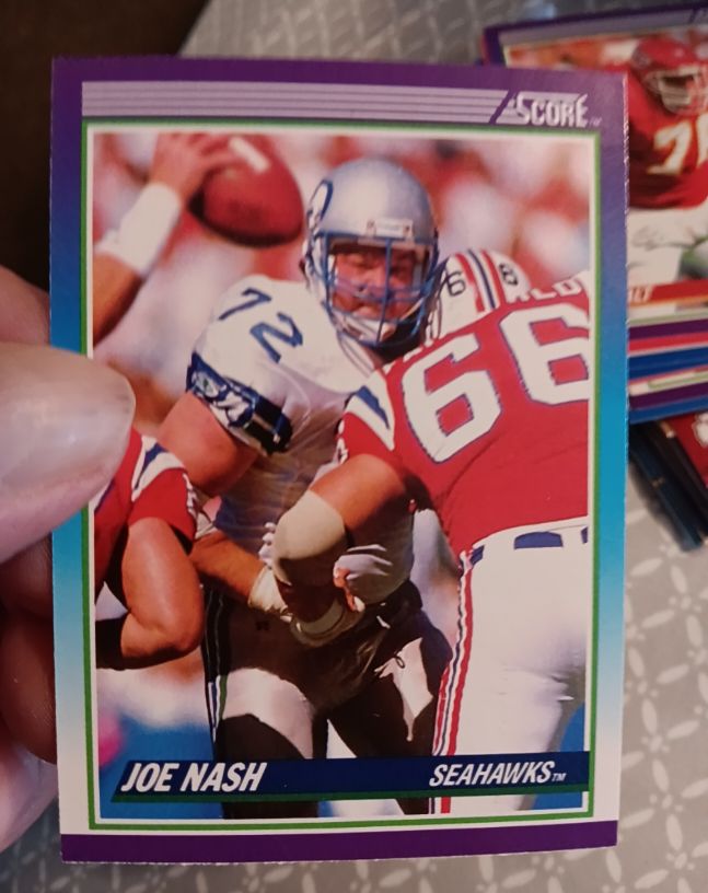 1990 Score #172 Joe Nash Seattle Seahawks — front