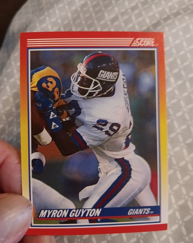 1990 Score #253 Myron Guyton — front