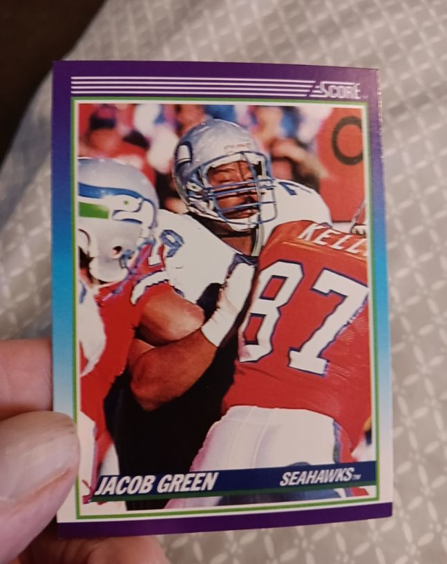 1990 Score #114 Jacob Green Seattle Seahawks — front