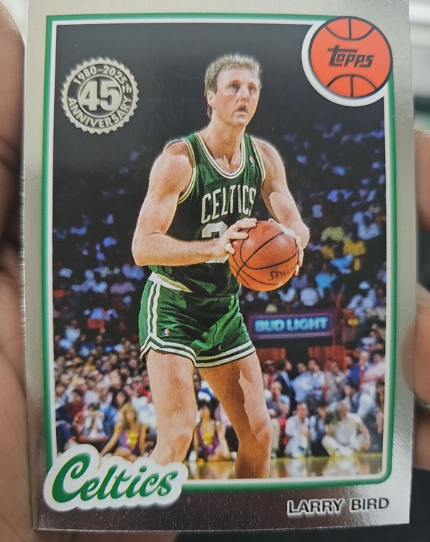 2025-26 Topps #80BK-1 Larry Bird 1980-81 Topps Basketball Boston Celtics — front