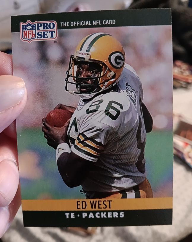 1990 Pro Set #115 Ed West — front